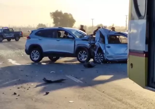 Choque en cadena en Palmira: dos heridos y tr�nsito colapsado en la Ruta 7