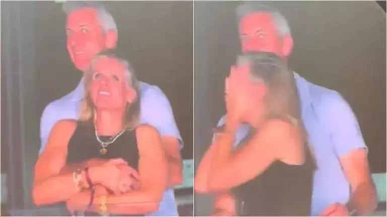 Andy Byron, sorprendido infraganti con su amante.