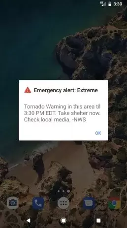 As� se refleja en la pantalla del celular, la alerta que te llega.