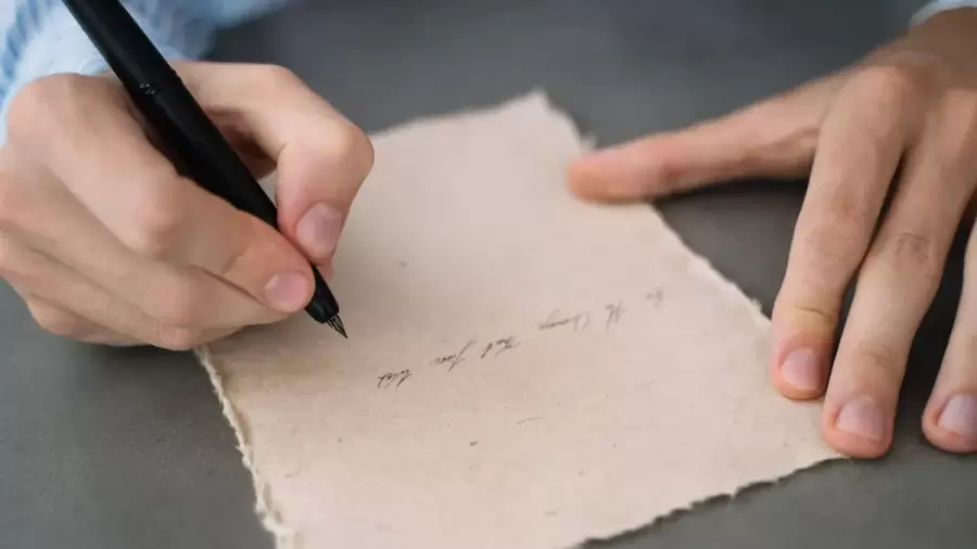 Escribir en el papel, para la revisi�n de v�nculos pasados.