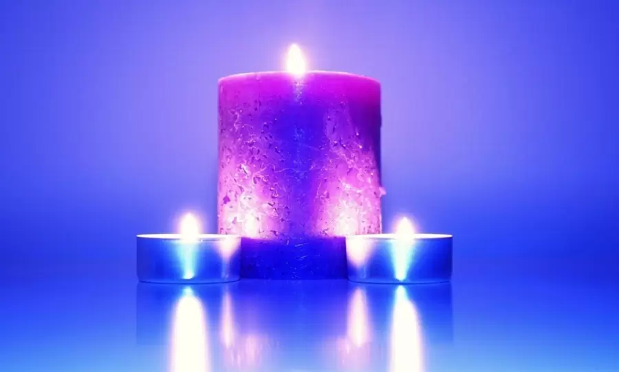 Vela azul. Ideal para la protecci�n energ�tica.