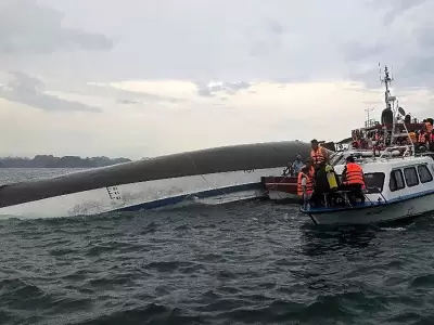 Rescatistas trabajan en la b�squeda de los turistas. (Foto: web)