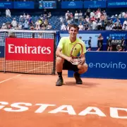 Juan Manuel Cer�ndolo perdi� ante Bublik en la final del ATP 250 de Gstaad