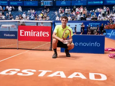 Juan Manuel Cer�ndolo perdi� ante Bublik en la final del ATP 250 de Gstaad
