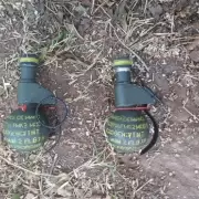 C�rdoba: encontraron dos granadas activas dentro de un contenedor de basura