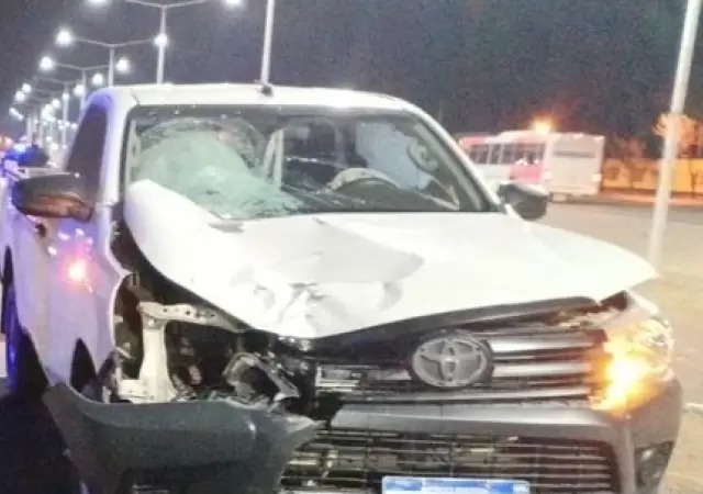 Accidente de tr�nsito en Acceso Este casi Tirasso/ Foto: Cuenta de X de Mat�as Pascualetti