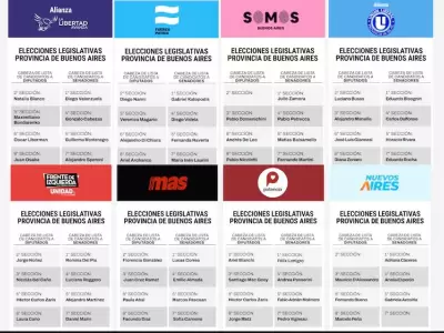 Empez� el sprint final entre las 8 propuestas que competir�n por las bancas en juego de la Legislatura de la provincia m�s poblada del pa�s.