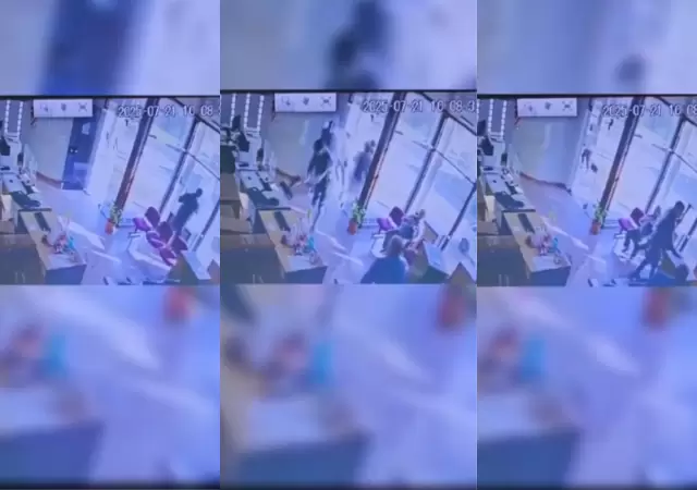 Un hombre rompi toda una oficina estatal porque no le dieron respuestas.