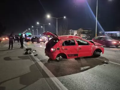 El auto qued� destrozado. Gentileza: Pablo Gamba.