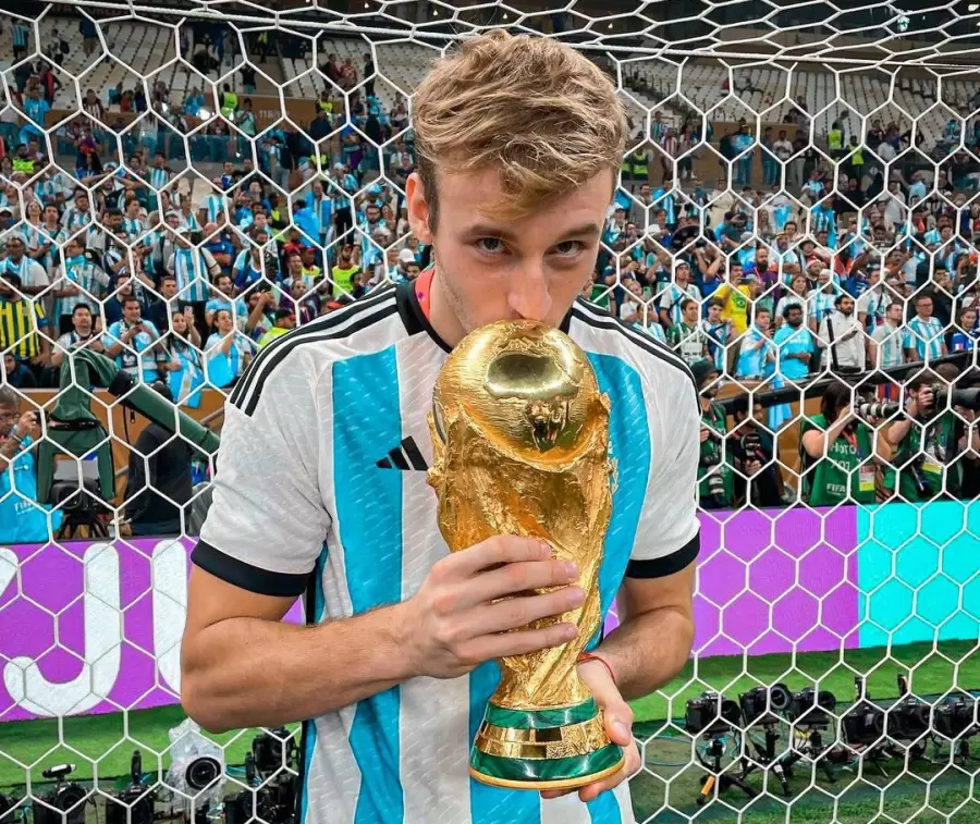 Gomes Gerth estuvo con el plantel de la Selecci�n Argentina.