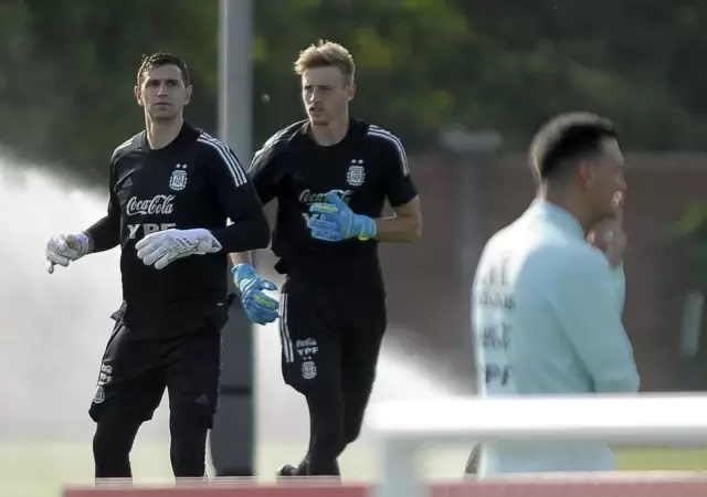 Gomes Gerth estuvo con el plantel de la Selecci�n Argentina.