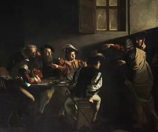 La vocaci�n de San Mateo (en italiano, Vocazione di san Matteo) es un cuadro del pintor italiano Caravaggio.