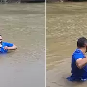 Un periodista encontró el cuerpo de una chica en plena transmisión