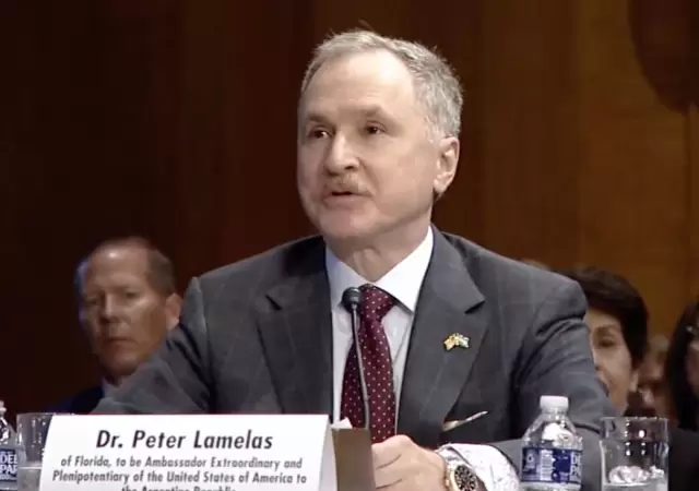 Peter Lamelas, candidato de Trump a embajador de EEUU en Buenos Aires.