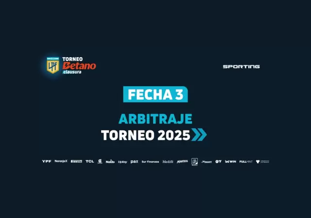 �rbitros de la fecha 3 para los mendocinos.
