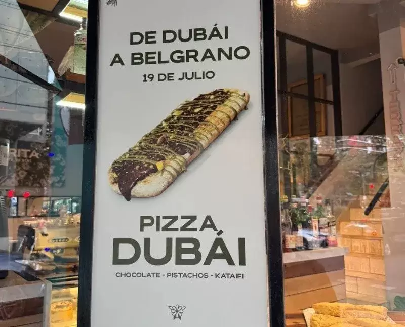 Pizza de pistacho.