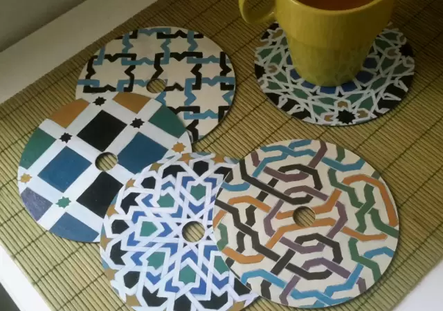 Portavasos de CD