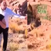 Piedras vandalizadas en Potrerillos: los turistas podr�an pagar hasta $24 millones