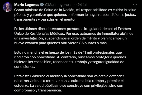 Tweet Lugones