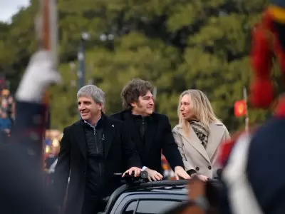 El ingreso de los Milei y Caputo a la Expo Rural