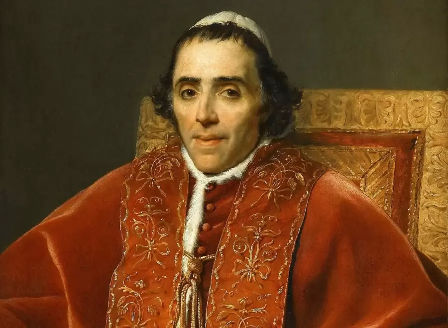 El papa Pio VII declar� irregular a la iglesia patri�tica en 1816. (Pintura de Jacques Louis David)