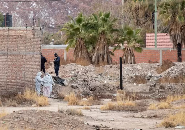 El lugar donde fue hallado el cuerpo en Las Heras.