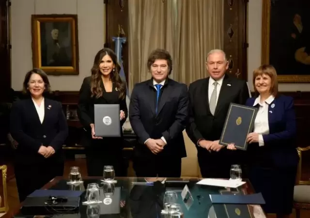 Milei y la secretaria Noem cerraron un principio de acuerdo muy esperado por muchos argentinos.