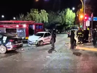 Accidente en Costanera y Beltr�n/ Fuente: Captura de pantalla de video