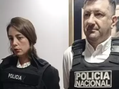 Iara Guinsel Costa y Eduardo Kueider.