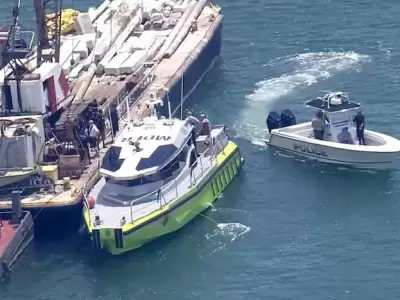 Otro momento de la tragedia, donde muri� la ni�a de 7 a�os.