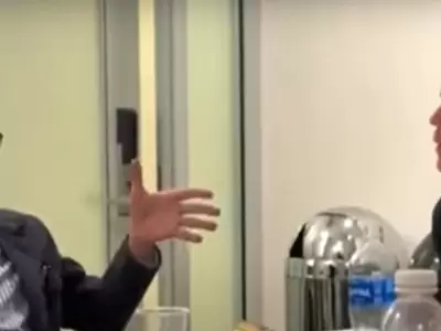 El canal C5N difundi� el video de una reuni�n privada entre C�neo Libarona y Tim Ballard.
