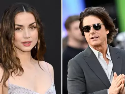 Ana de Armas y Tom Cruise.