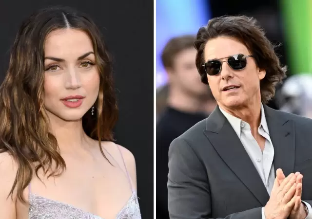 Ana de Armas y Tom Cruise.
