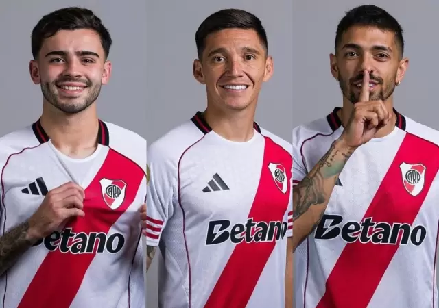 Sim�n, Kranevitter y Lanzini los tres separados.
