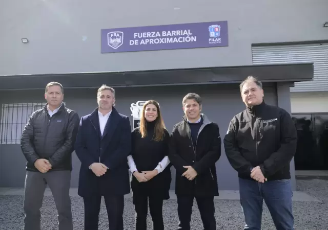 Kicillof en campa�a electoral.