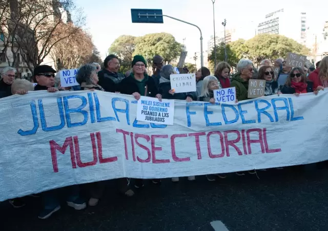 Marcha de jubilados.