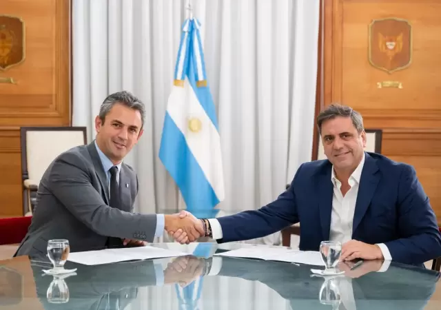 Mart�n Menem y Lisandro Catal�n
