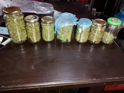 Gran cantidad de droga incautada/
