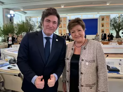 Javier Milei y Kristalina Georgieva