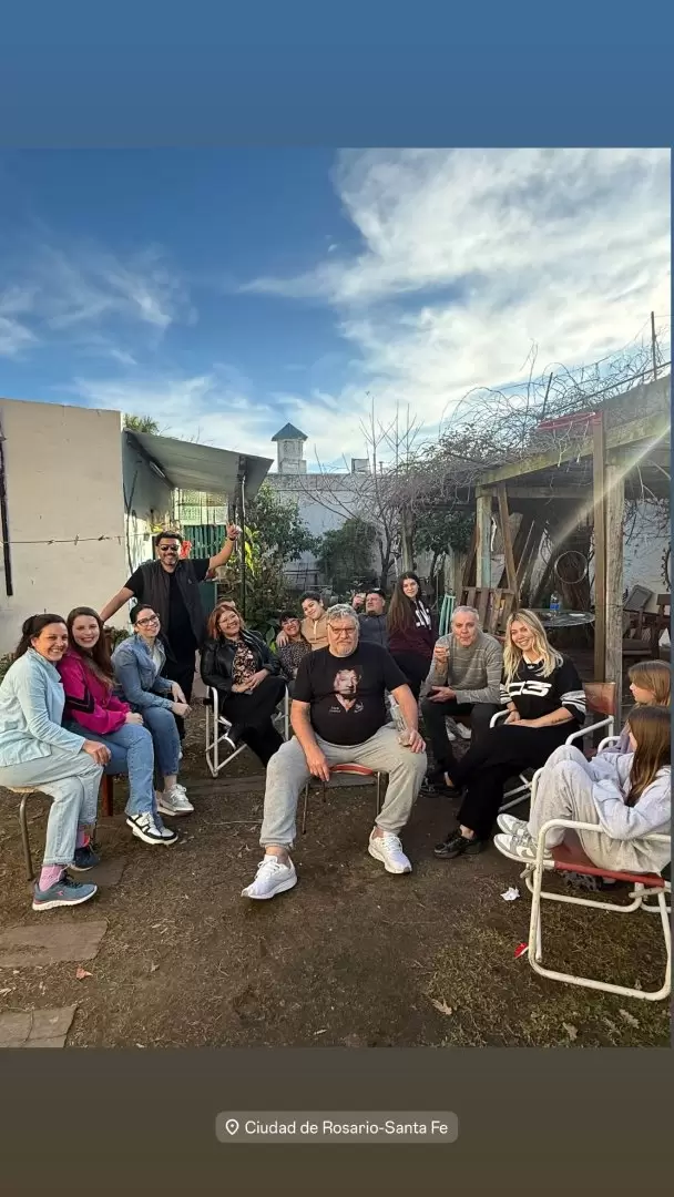 Wanda con la familia de Icardi