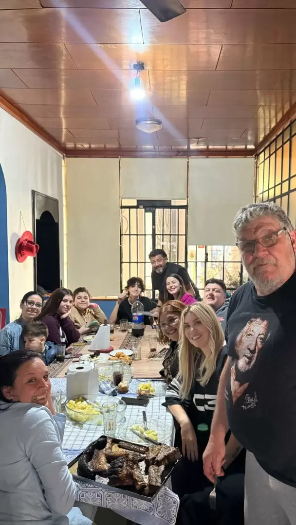 Wanda con la familia de Icardi