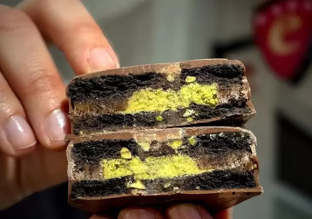 Entre Dos lanz� en agosto su nuevo alfajor premium de pistacho.