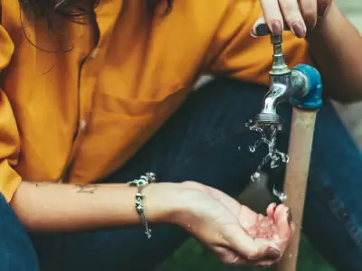 Corte de agua en Luj�n de Cuyo.