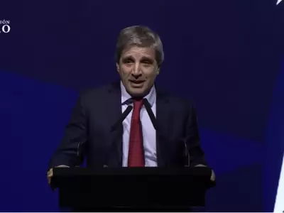 El ministro de econom�a, Luis Caputo, fue contundente cuando se refiri� a la izquierda/