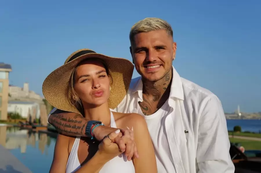 China Surez y Mauro Icardi.