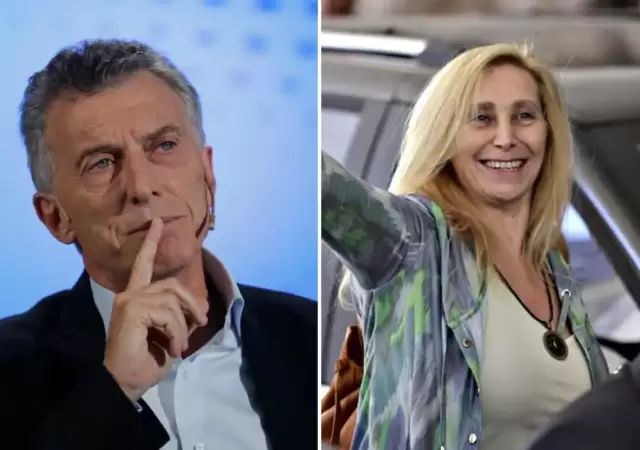 Mauricio Macri y Karina Milei.