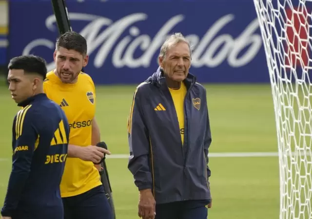 Miguel �ngel Russo, DT de Boca.