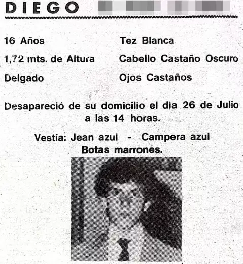 Desaparici�n Diego