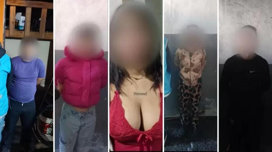 Los detenidos. El modus operandi era similar en varios de los casos cometidos.