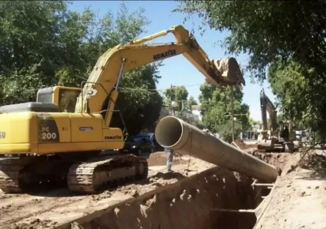 Obras de agua en Luj�n de Cuyo
